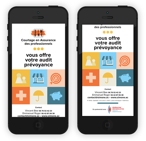 flyer (Une offre commercial de l'entreprise de courtage pour les buralistes) créée par Graphiste print et web.